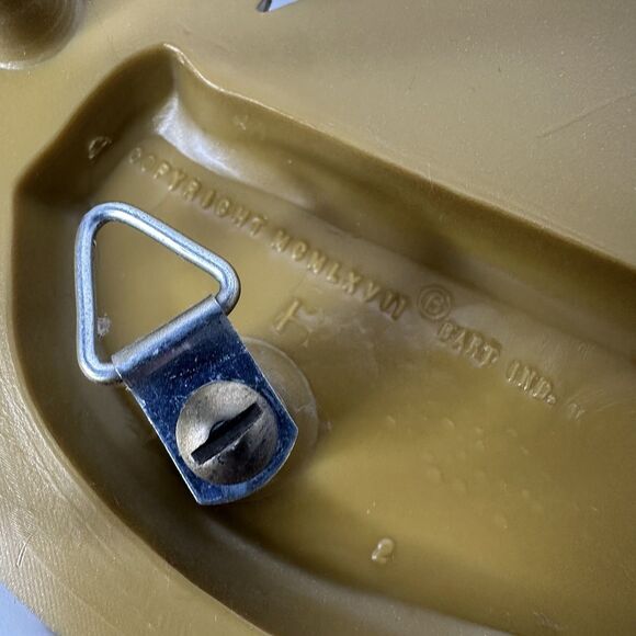 Vintage Dart Ind Gold Bird & Flowers Hanging Wall Plaques Plastic Set 60s Decor - Picture 6 of 16